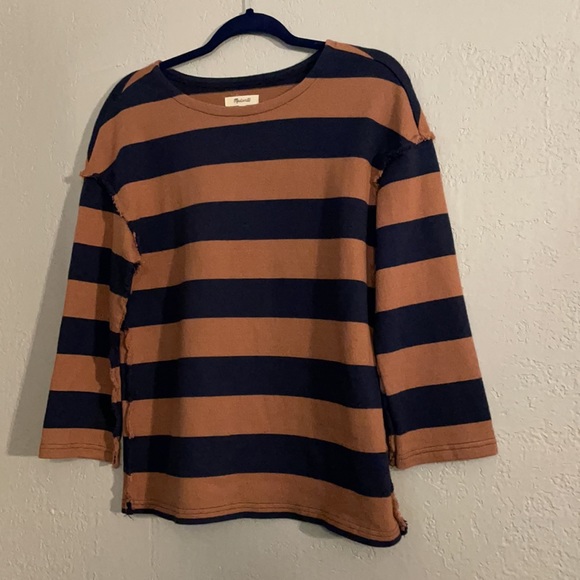 Madewell Striped Luxe Long Sleeve Tee - Picture 3 of 10